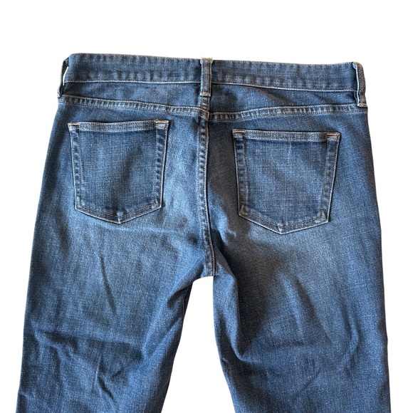 J.Crew Cropped Jeans Sz 29 Blue Dark Wash Stretch Preppy Denim Mid Rise - Picture 4 of 7